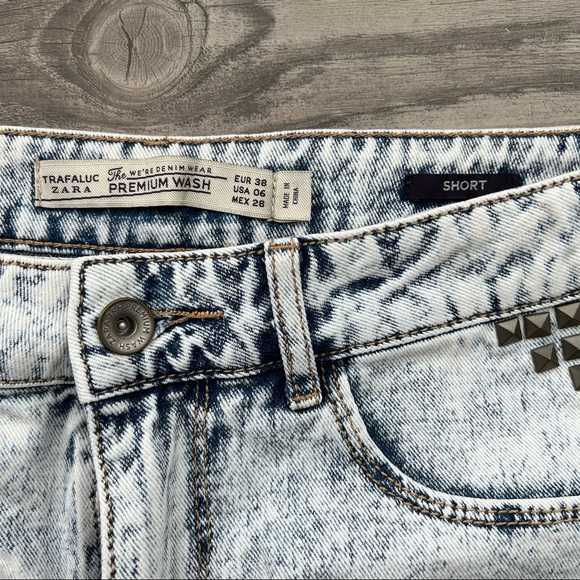 ZARA Micro Denim Jean Shorts - Picture 3 of 4